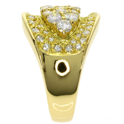 1.46ct Diamond Ring K18 Yellow Gold  8.6g　Ladies