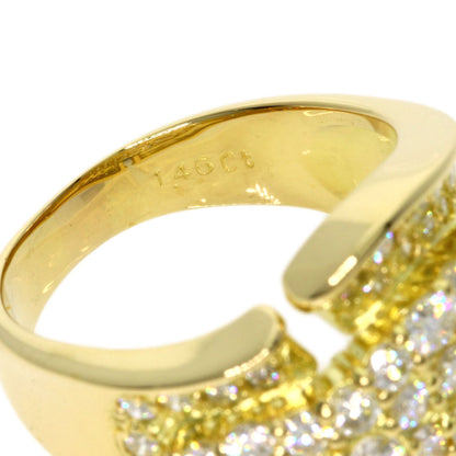 1.46ct Diamond Ring K18 Yellow Gold  8.6g　Ladies
