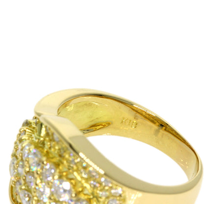 1.46ct Diamond Ring K18 Yellow Gold  8.6g　Ladies