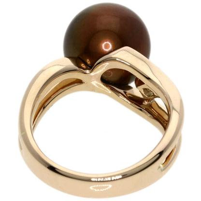 Pearl Pearl Diamond Ring K18 Pink Gold  8.5g　Ladies