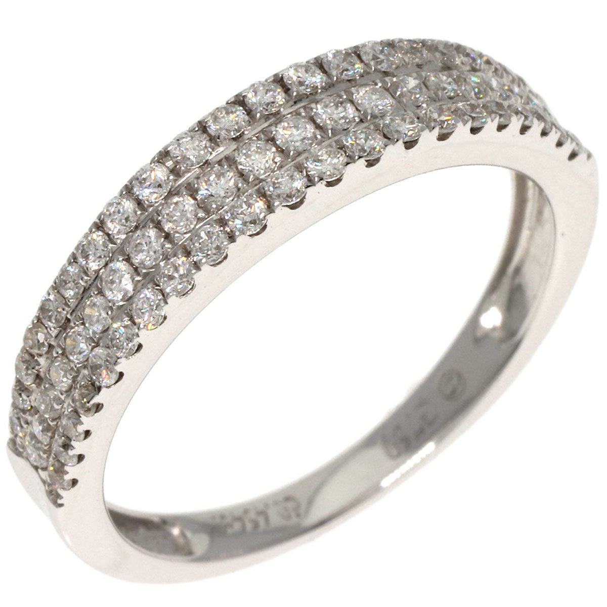 0.454ct Diamond Ring K18 White Gold  2.7g　Ladies