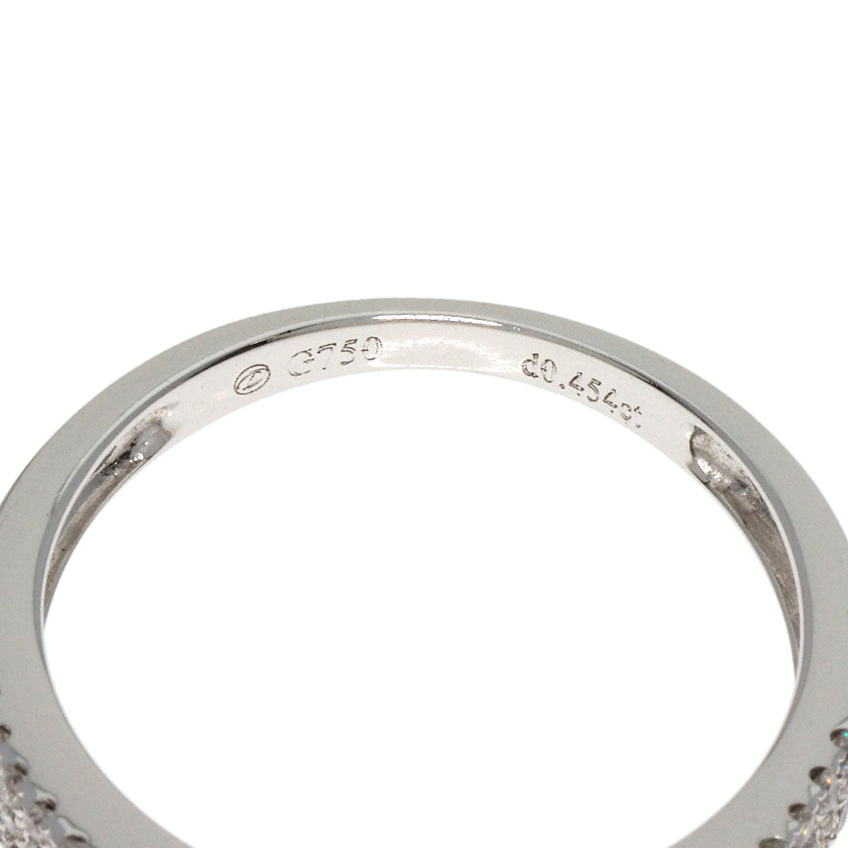 0.454ct Diamond Ring K18 White Gold  2.7g　Ladies