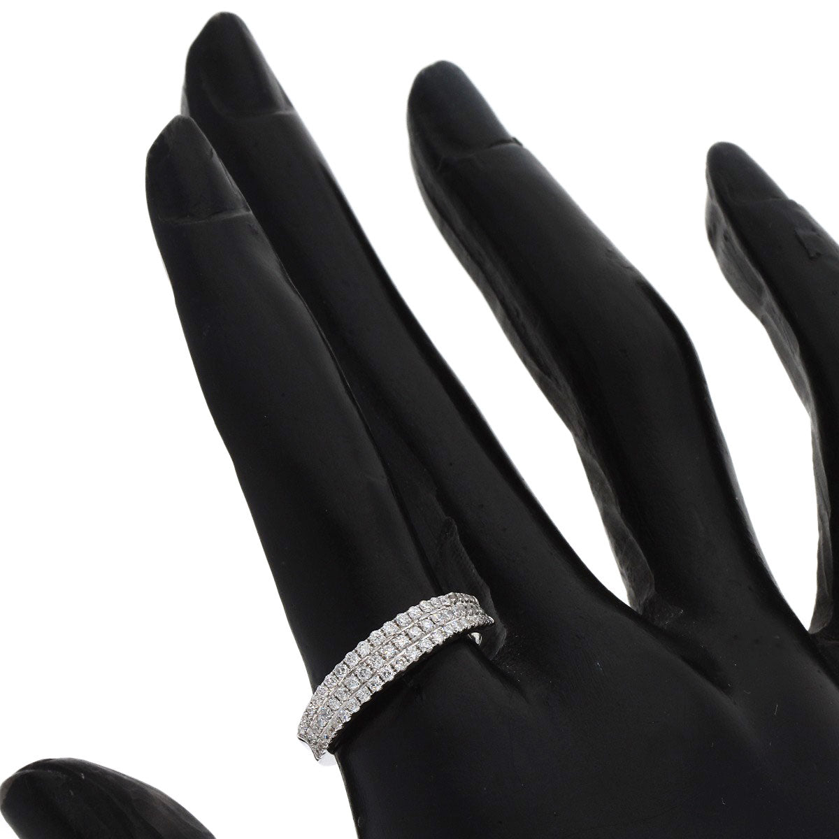 0.454ct Diamond Ring K18 White Gold  2.7g　Ladies