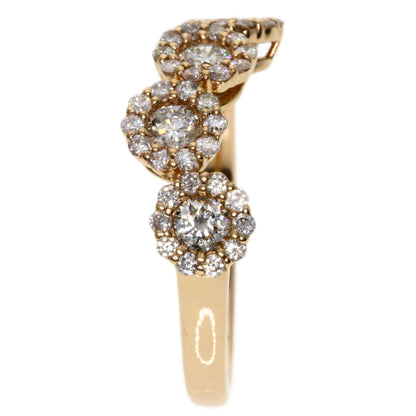 1ct Diamond Ring K18 Pink Gold  3.9g　Ladies