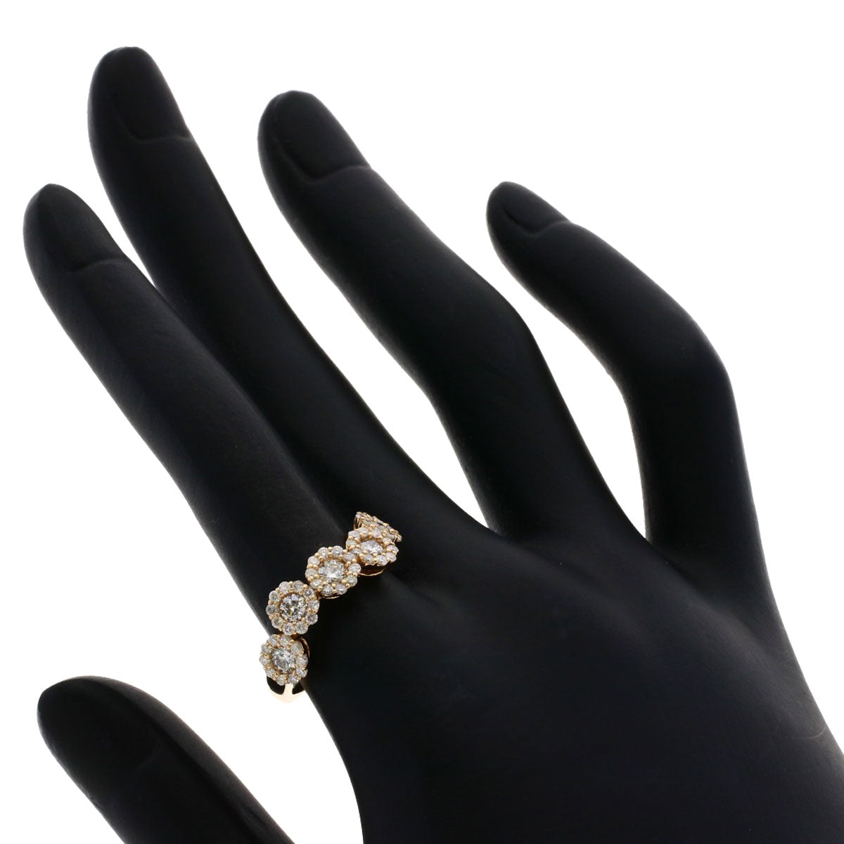 1ct Diamond Ring K18 Pink Gold  3.9g　Ladies