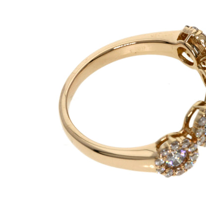 1ct Diamond Ring K18 Pink Gold  3.9g　Ladies