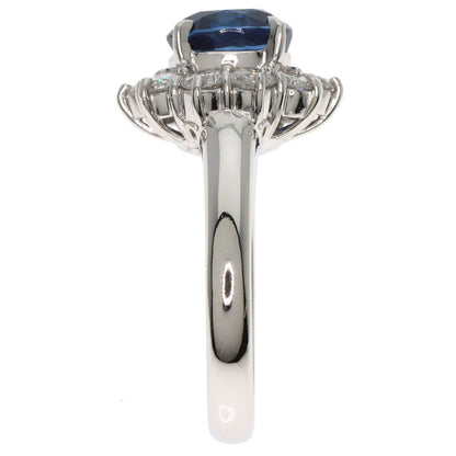 2.95ct Sapphire Diamond Ring Platinum PT900  8.2g　Ladies