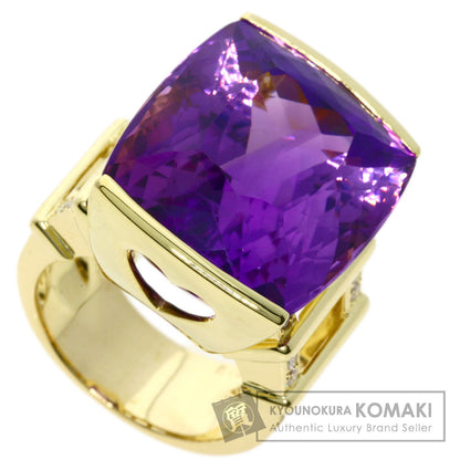 43.12ct Amethyst Diamond Ring K18 Yellow Gold  35g　Ladies