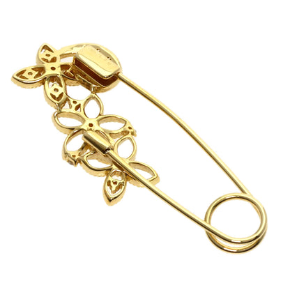 0.3ct Diamond Brooch K18 Yellow Gold  3.8g　Ladies