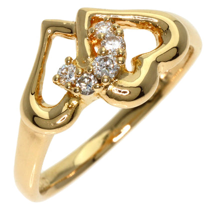 TASAKI   Ring Heart motif Diamond K18 Yellow Gold Ladies