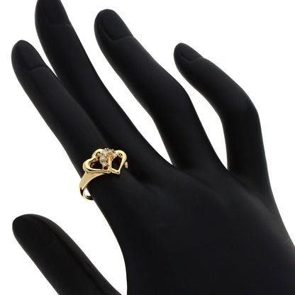 TASAKI   Ring Heart motif Diamond K18 Yellow Gold Ladies