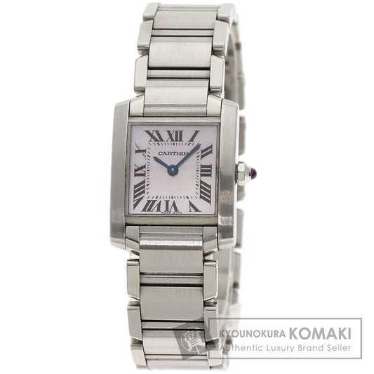 CARTIER Tank francaise SM Watches W51028Q3 Stainless Steel/Stainless Steel Ladies