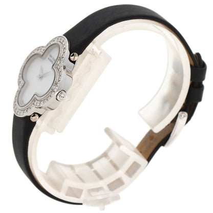 Van Cleef & Arpels Alhambra small model Watches VCARM95800 K18 White Gold/Satin Ladies