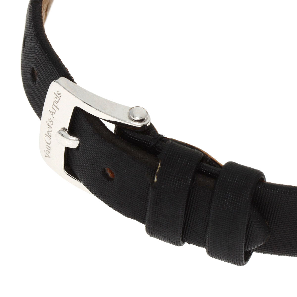 Van Cleef & Arpels Alhambra small model Watches VCARM95800 K18 White Gold/Satin Ladies