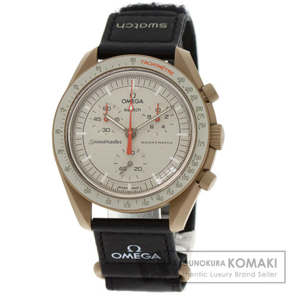 Swatch MISSION TO JUPITER Speedmaster Omega Collaboration Watches S033C100 Ceramic/Nylon mens