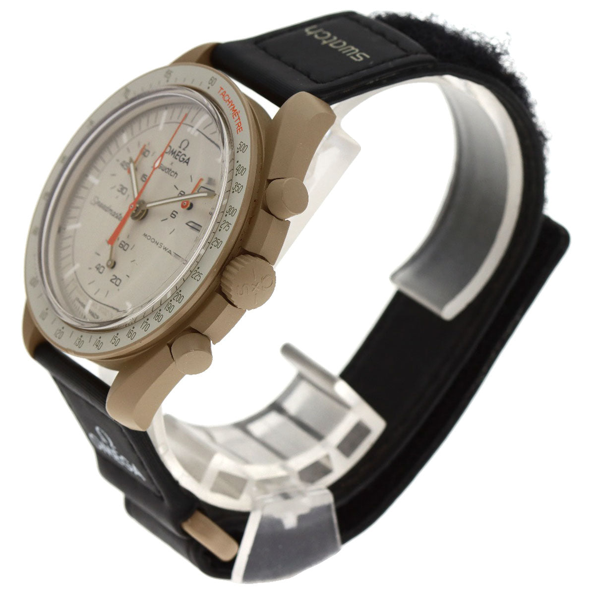 Swatch MISSION TO JUPITER Speedmaster Omega Collaboration Watches S033C100 Ceramic/Nylon mens