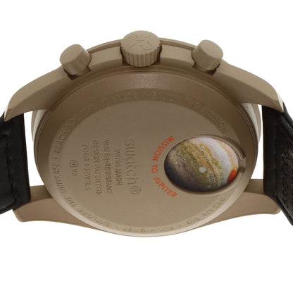 Swatch MISSION TO JUPITER Speedmaster Omega Collaboration Watches S033C100 Ceramic/Nylon mens