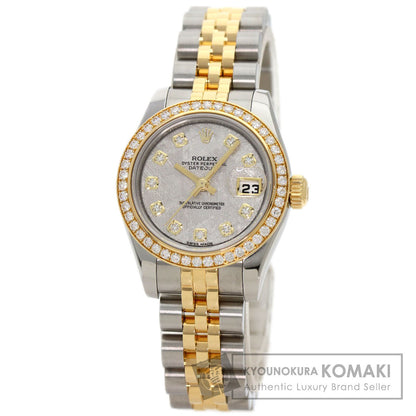 ROLEX Datejust 10P Bezel Diamond Meteorite Watches 179383G K18 Yellow Gold/SSxK18YG Ladies