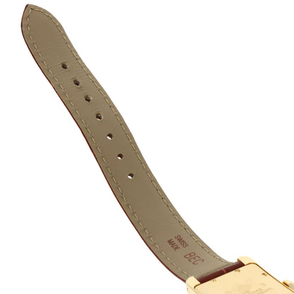 CARTIER Tank American SM Watches W2601556 K18 Yellow Gold/Leather Ladies