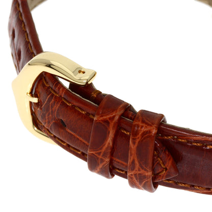 CARTIER Tank American SM Watches W2601556 K18 Yellow Gold/Leather Ladies