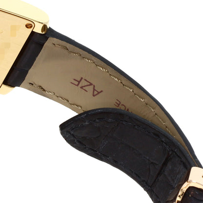 CARTIER Tank francaise SM Watches WE100151 K18 Yellow Gold/Leather Ladies