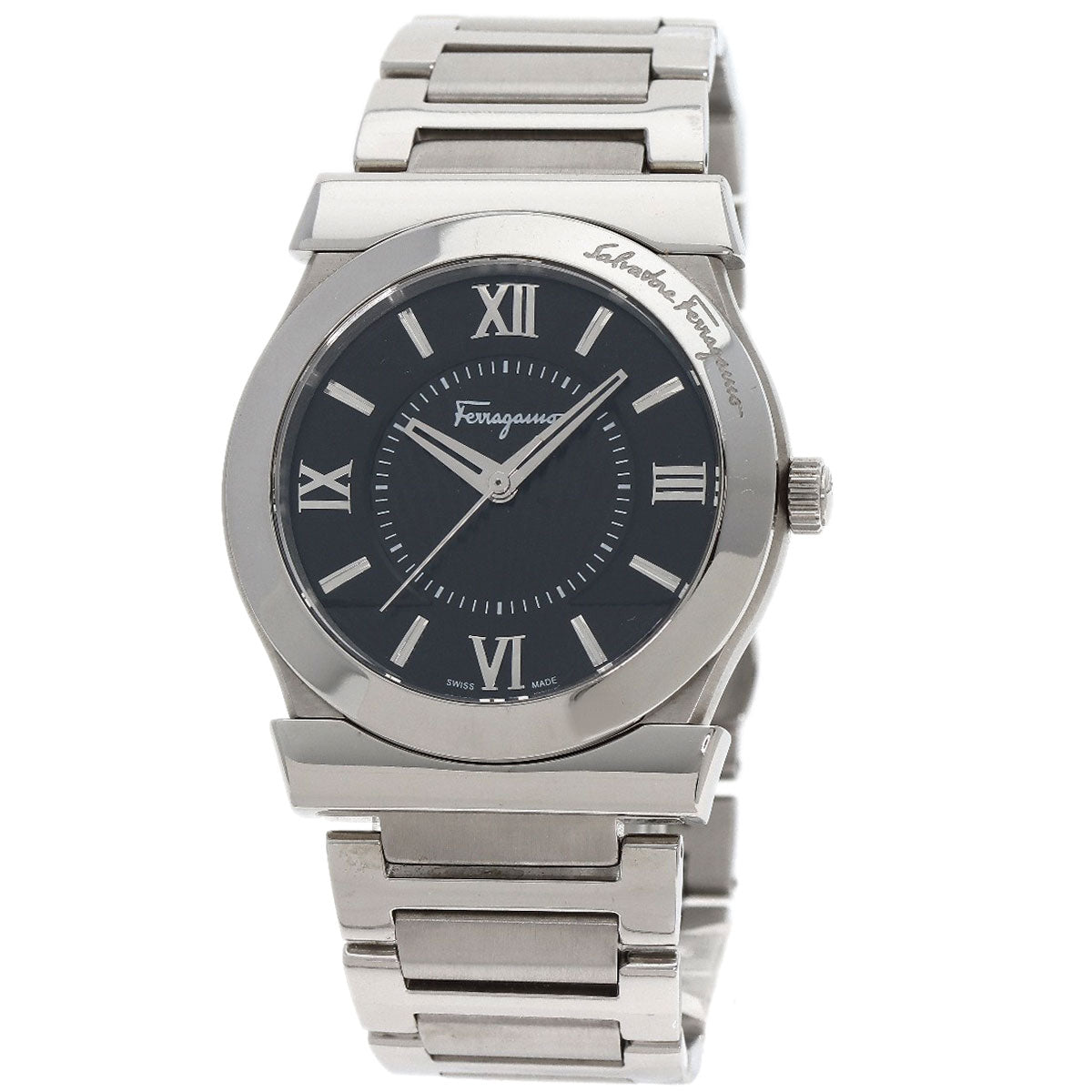 Salvatore Ferragamo Round face Watches FI0940015 Stainless Steel/Stainless Steel mens