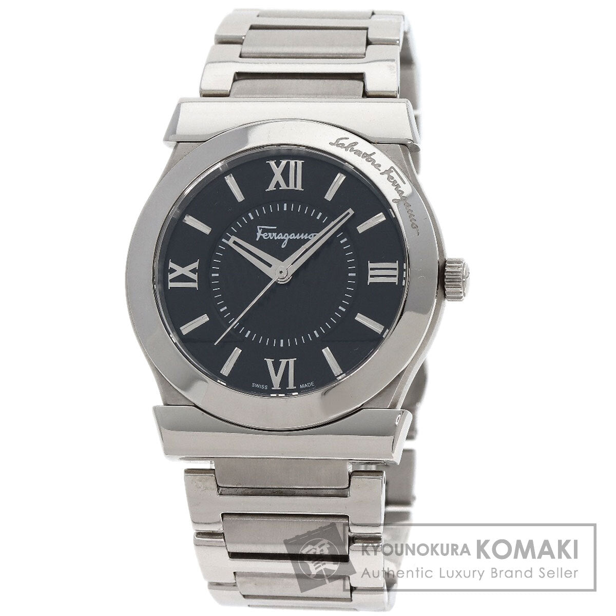 Salvatore Ferragamo Round face Watches FI0940015 Stainless Steel/Stainless Steel mens
