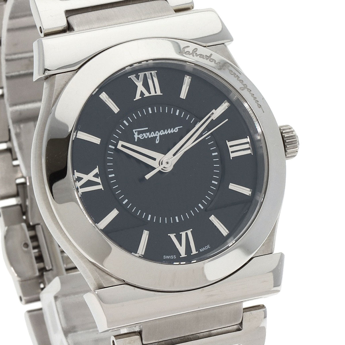 Salvatore Ferragamo Round face Watches FI0940015 Stainless Steel/Stainless Steel mens