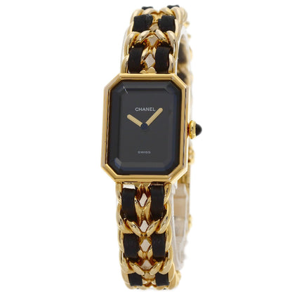 CHANEL Premiere Watches H0001 Gold Plated/Leather Ladies