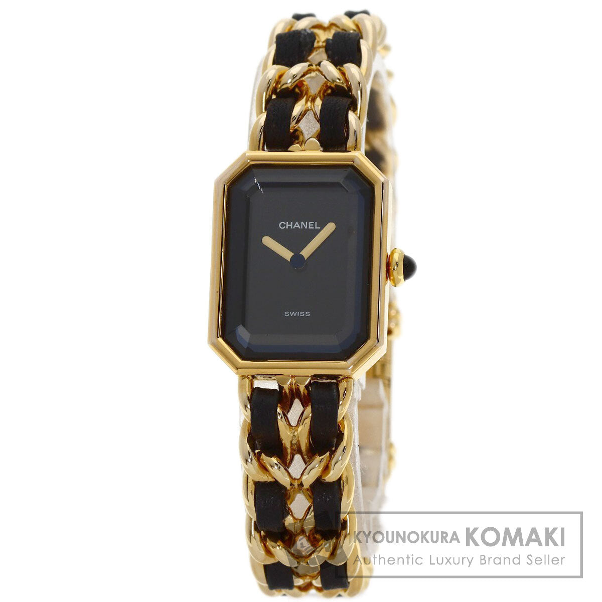 CHANEL Premiere Watches H0001 Gold Plated/Leather Ladies