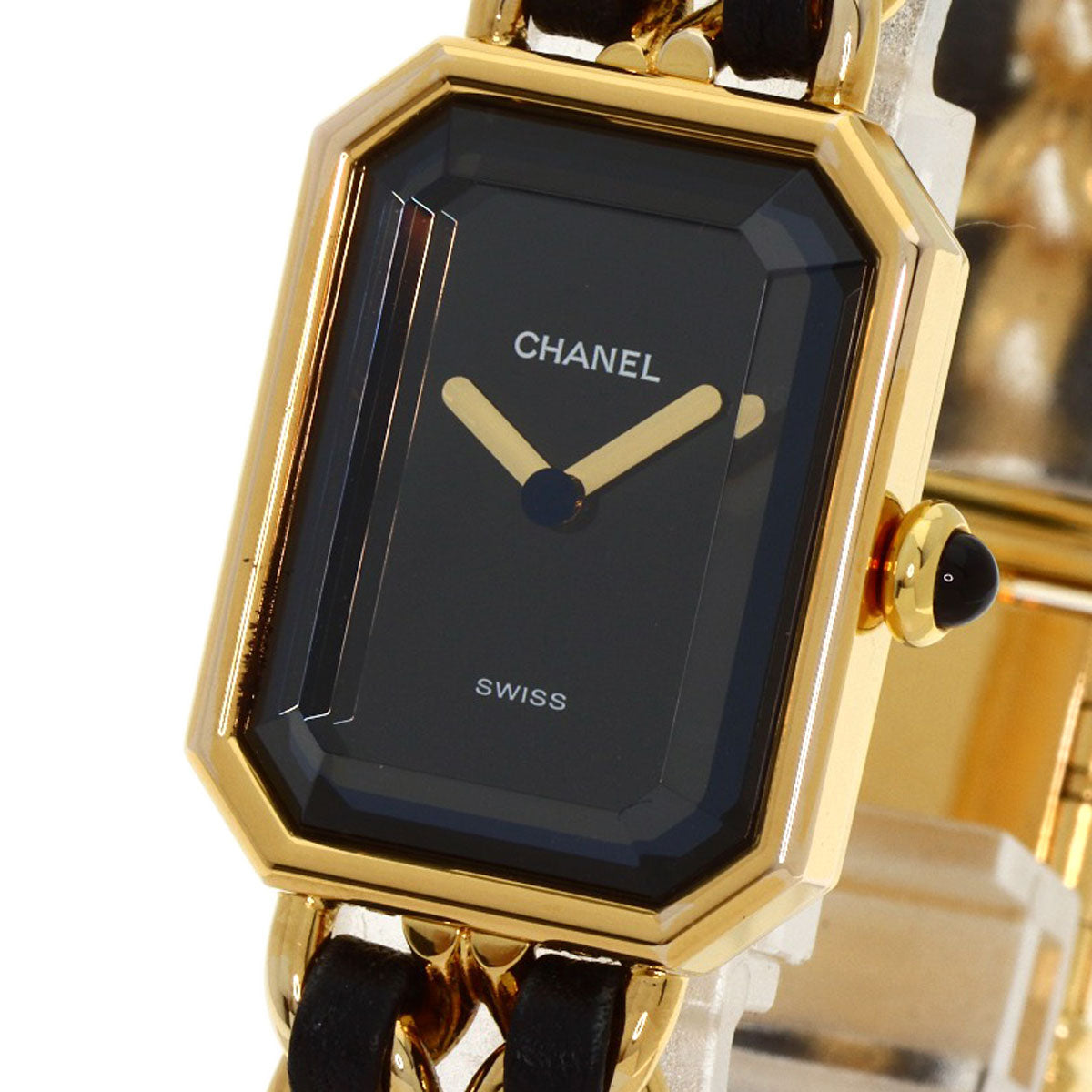 CHANEL Premiere Watches H0001 Gold Plated/Leather Ladies