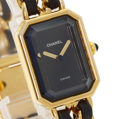 CHANEL Premiere Watches H0001 Gold Plated/Leather Ladies