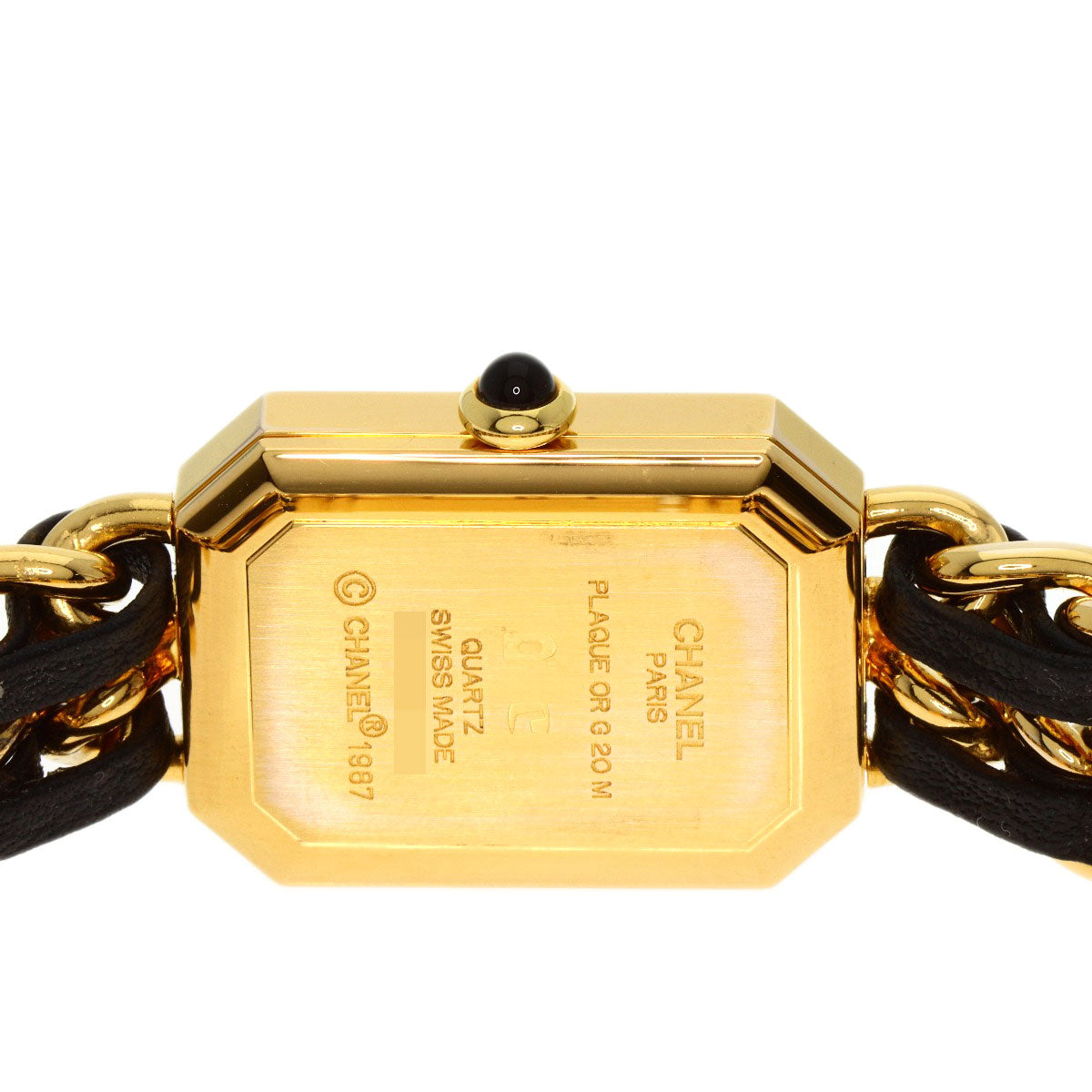 CHANEL Premiere Watches H0001 Gold Plated/Leather Ladies