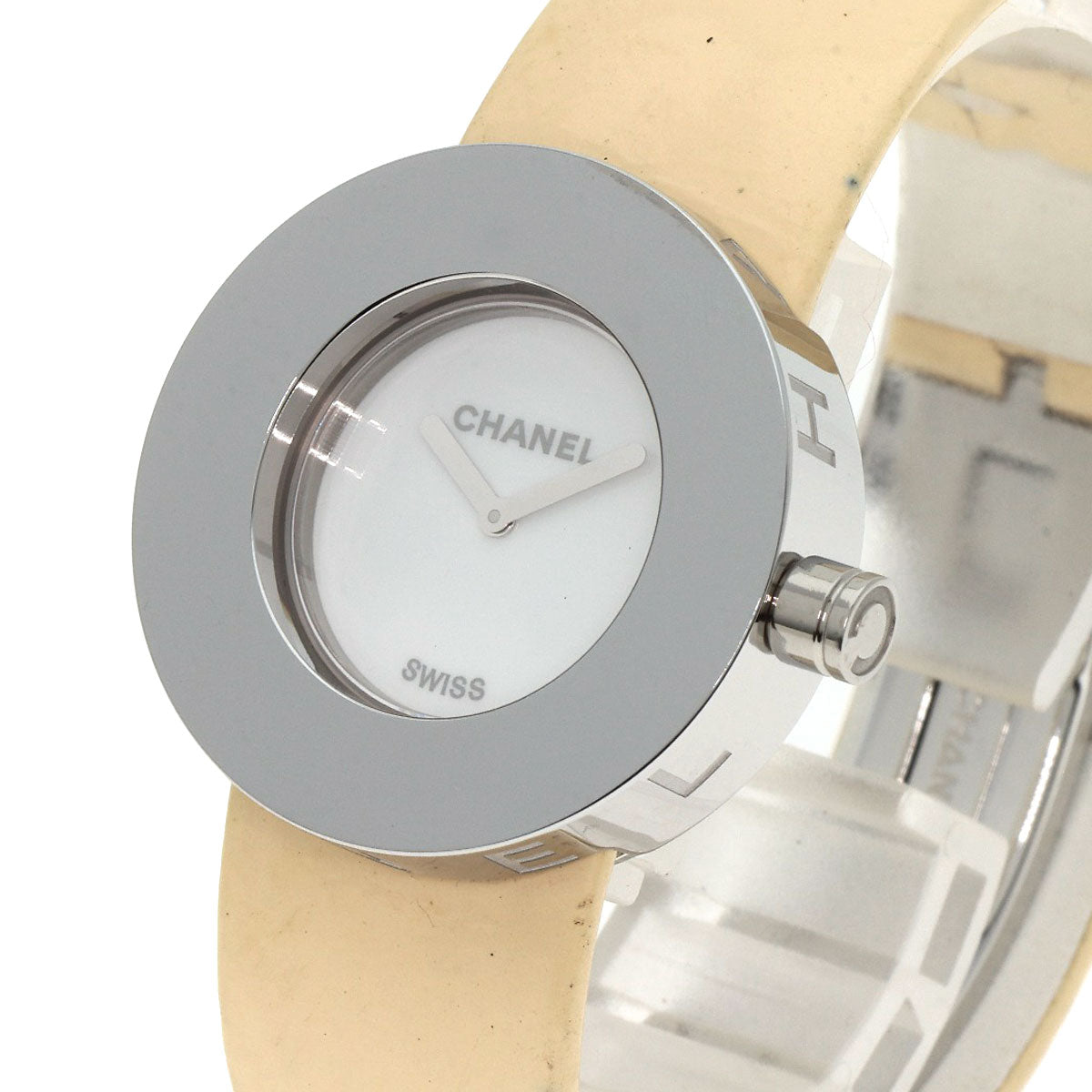 CHANEL La Ronde Watches H0580 Stainless Steel/Enamel Ladies