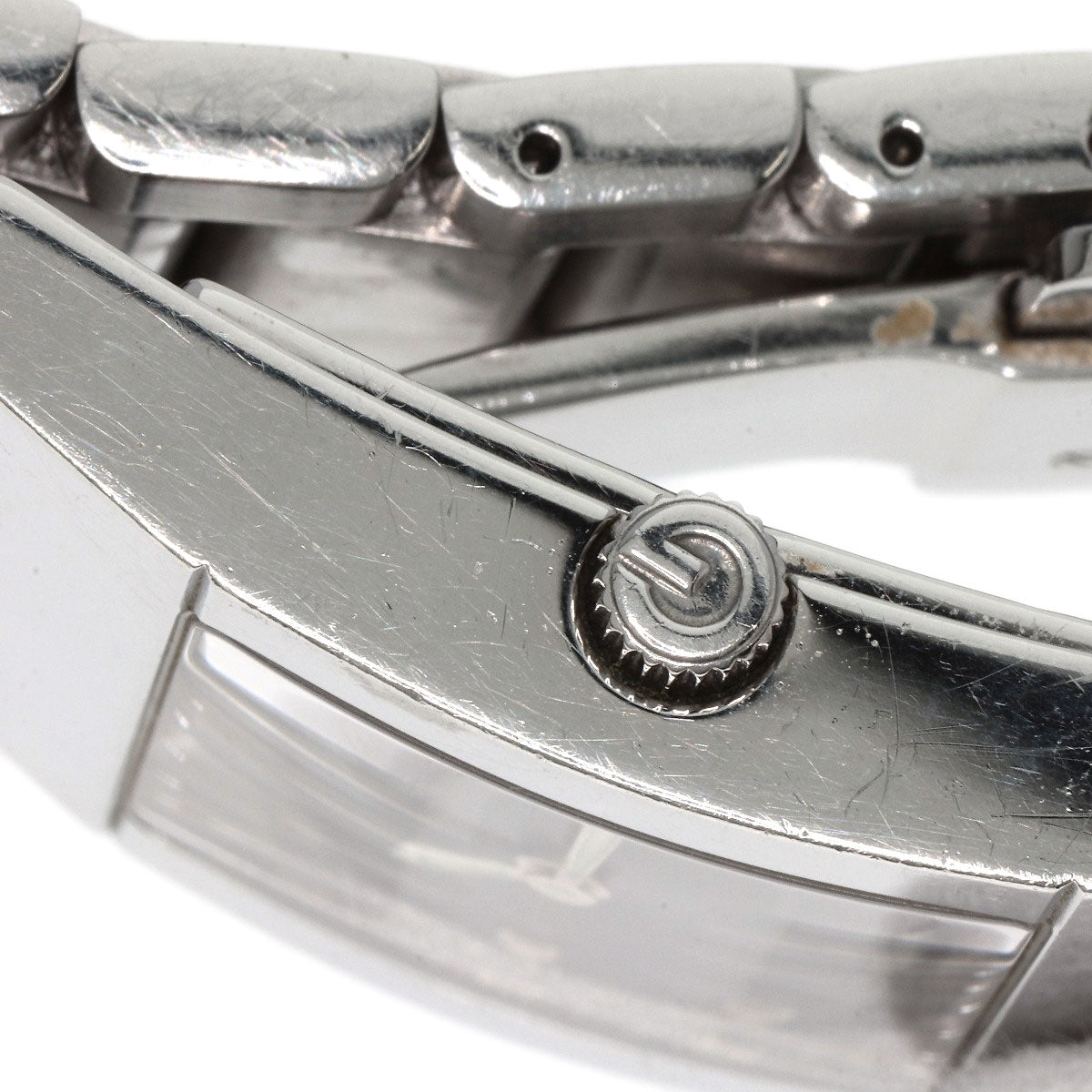 GUCCI Square face Watches 7700M Stainless Steel/Stainless Steel mens