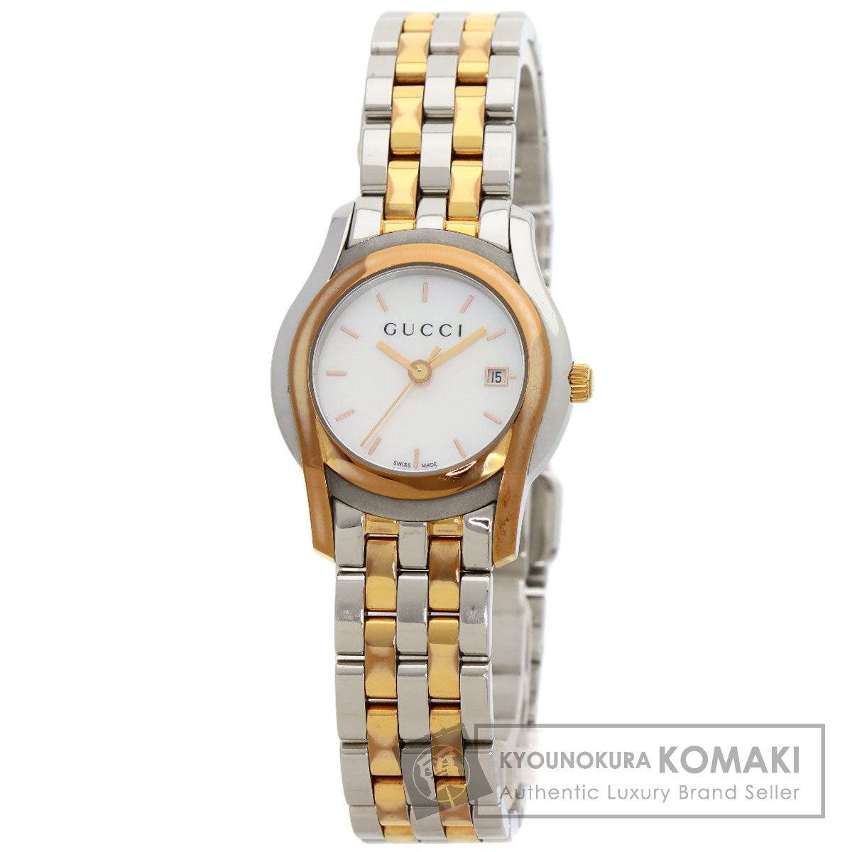 GUCCI Round face Watches 5500L Stainless Steel/SSxGP Ladies