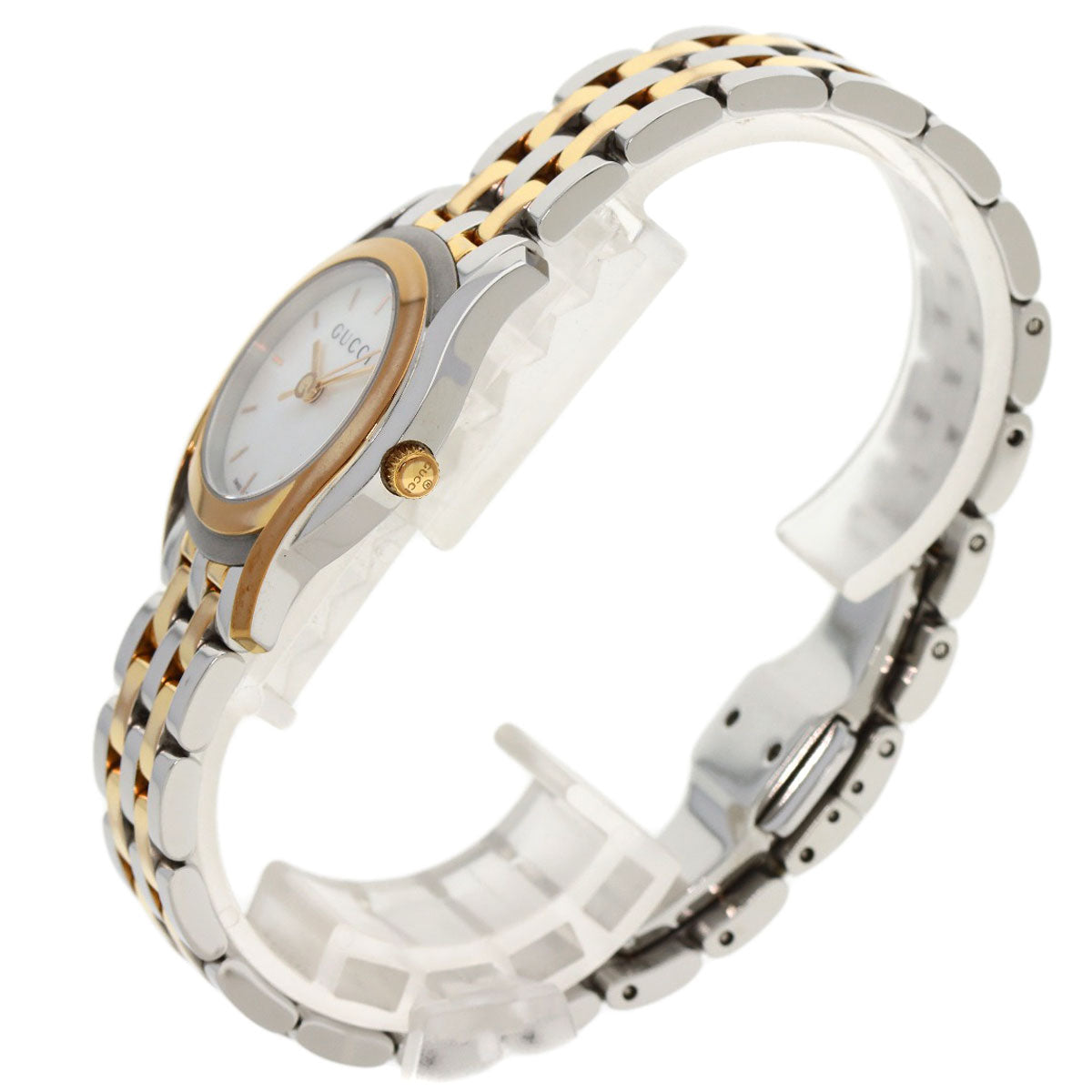 GUCCI Round face Watches 5500L Stainless Steel/SSxGP Ladies