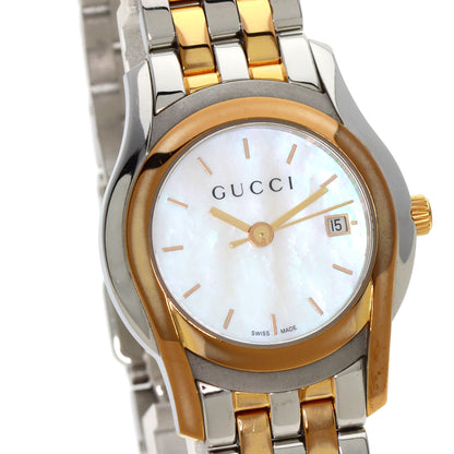 GUCCI Round face Watches 5500L Stainless Steel/SSxGP Ladies