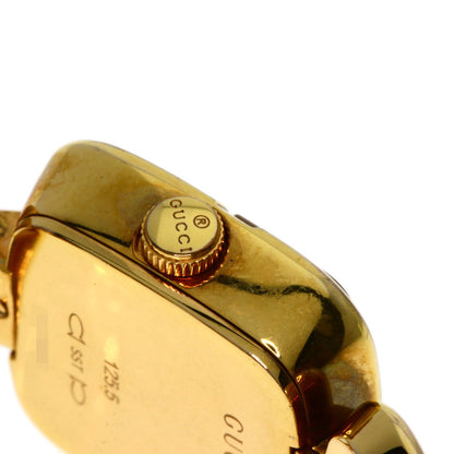 GUCCI G Collection 3P Diamond Square Watches 125.5 Gold Plated/Gold Plated Ladies