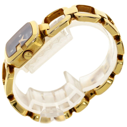 GUCCI G Collection 3P Diamond Square Watches 125.5 Gold Plated/Gold Plated Ladies