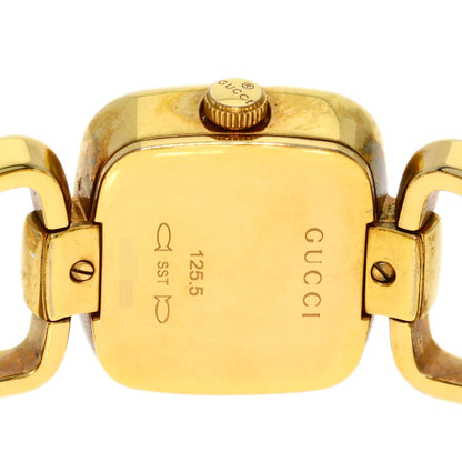 GUCCI G Collection 3P Diamond Square Watches 125.5 Gold Plated/Gold Plated Ladies