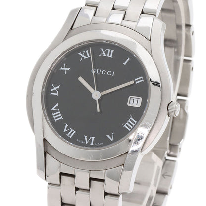 GUCCI Round face Watches 5500M Stainless Steel/Stainless Steel mens