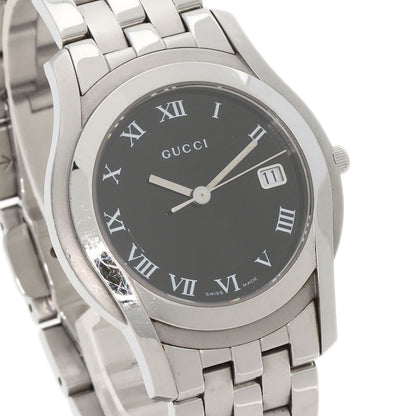 GUCCI Round face Watches 5500M Stainless Steel/Stainless Steel mens