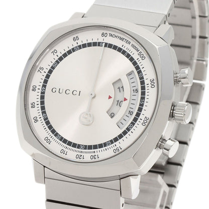 GUCCI Grip Chronograph Watches YA157302 Stainless Steel/Stainless Steel mens