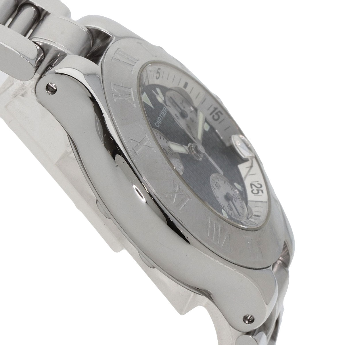 CARTIER CHRONOSCAPH DATE Watches W10172T2 Stainless Steel/Stainless Steel mens