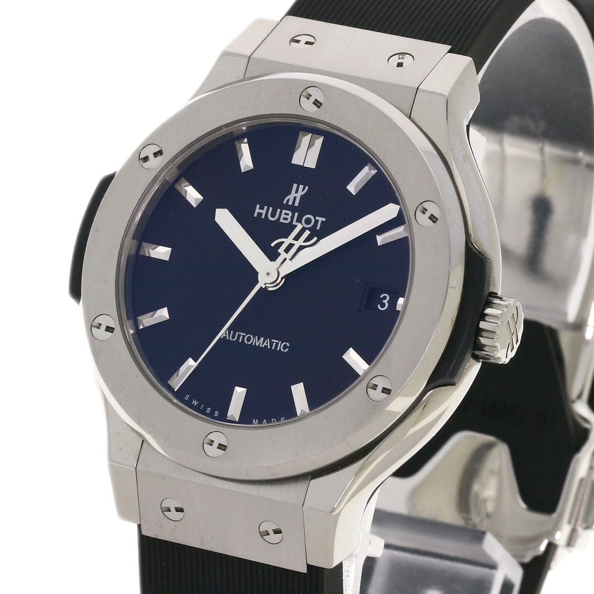 HUBLOT Classic fusion Watches 565.NX.1171.RX Titanium/Rubber mens