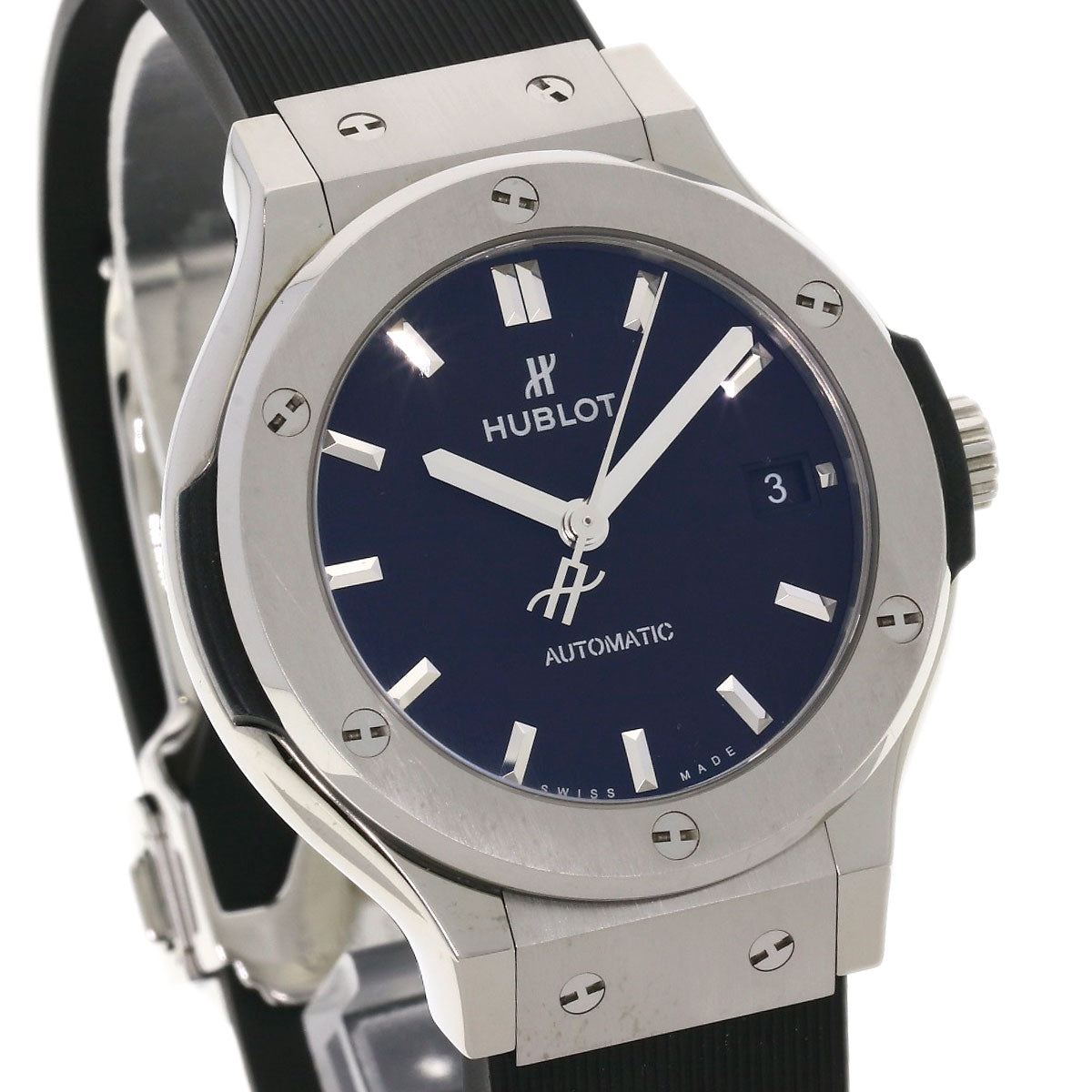 HUBLOT Classic fusion Watches 565.NX.1171.RX Titanium/Rubber mens