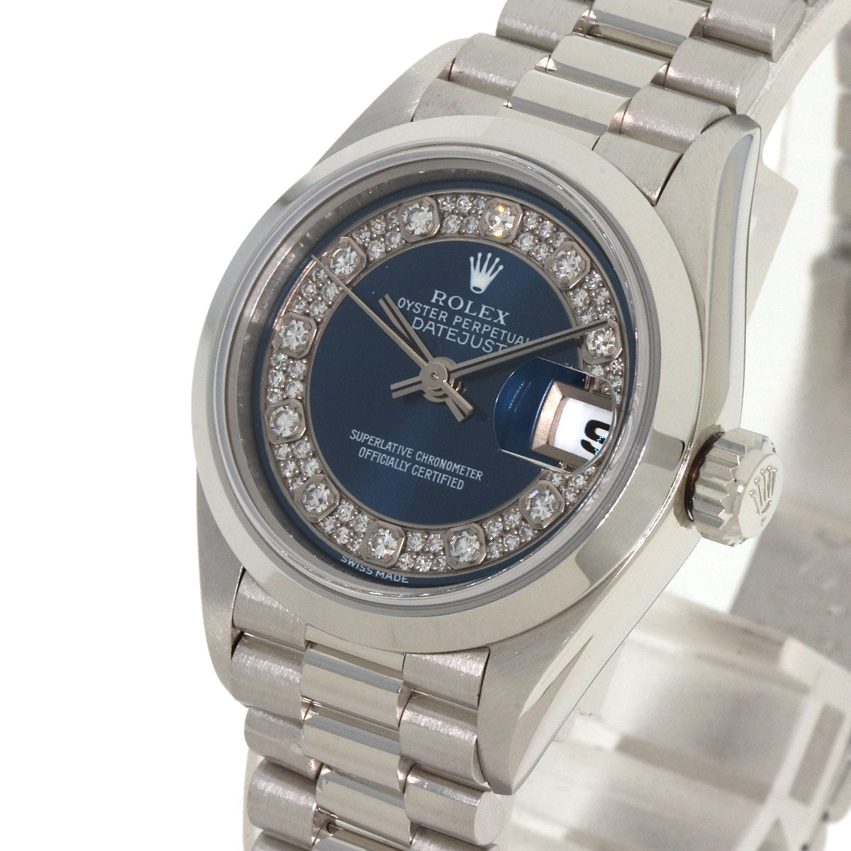 ROLEX Datejust Milliyard Watches 69166G Platinum/PT Ladies