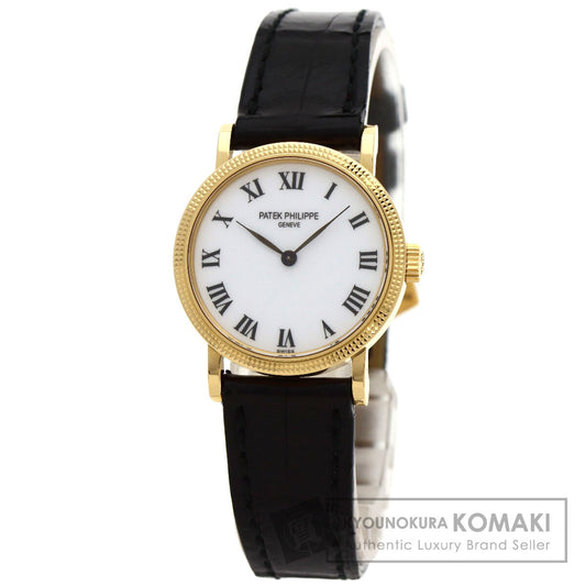 PATEK PHILIPPE Calatrava Watches 4809J-001 K18 Yellow Gold/Leather Ladies