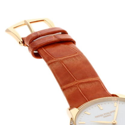 PATEK PHILIPPE Calatrava Watches 7122/200R-001 K18 Pink Gold/Leather Ladies
